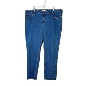 Abercrombie & Fitch The Straight Mid‎ Rise Jeans Womans Sz 36/22L Blue 90s
